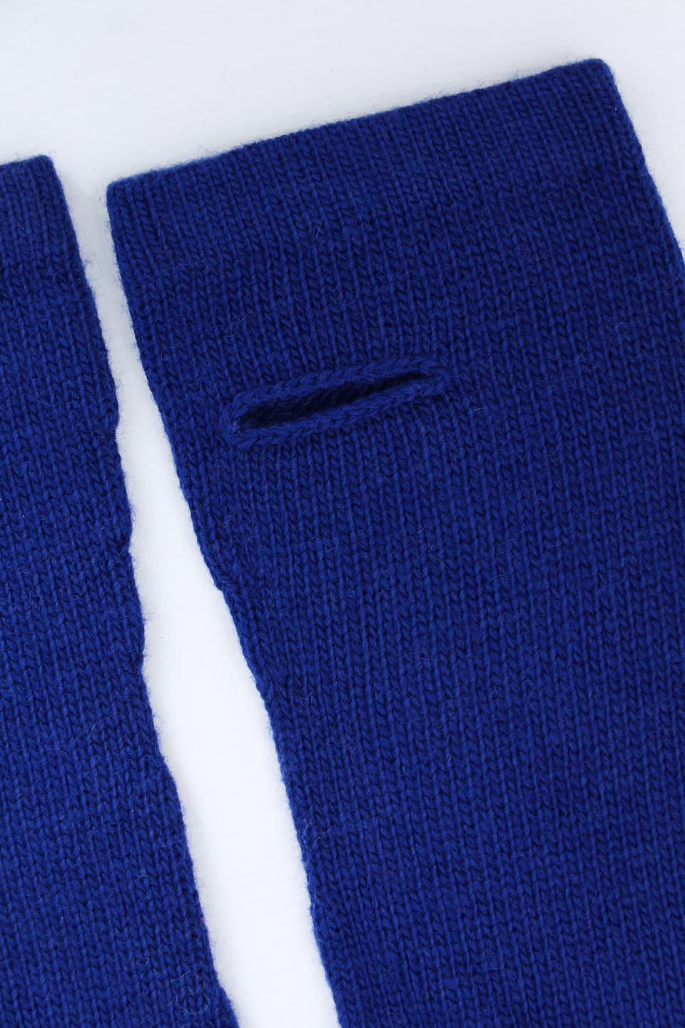 Перчатки Roeckl синие без пальцев