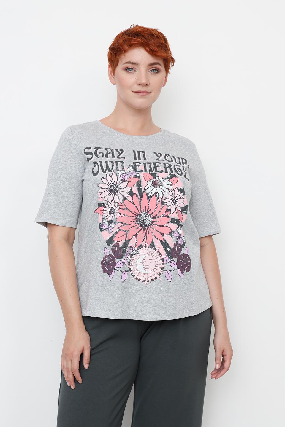 Футболка Via Appia с цветочным принтом