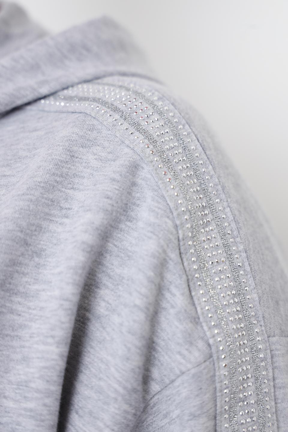 Толстовка Via Appia серая с молнией