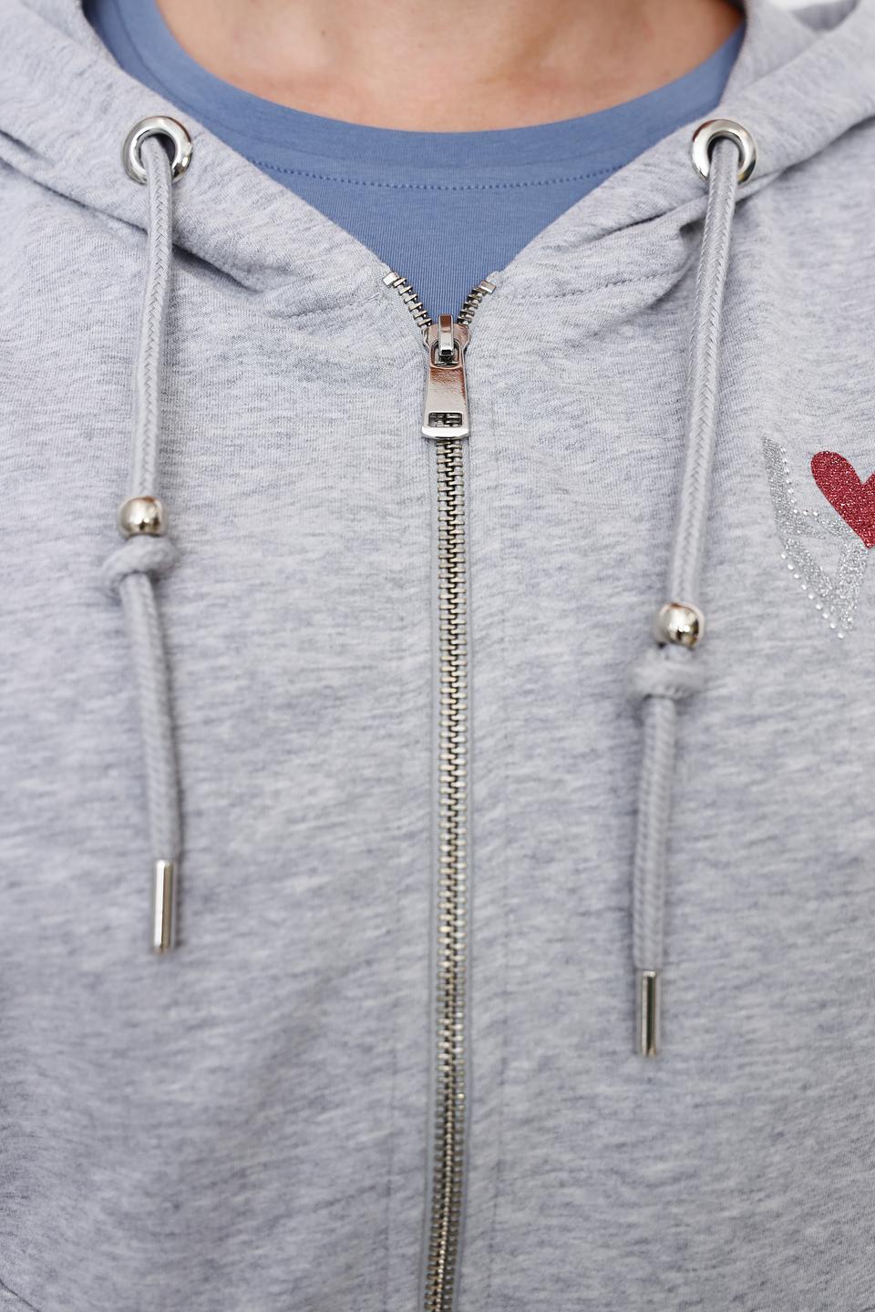 Толстовка Via Appia серая с молнией