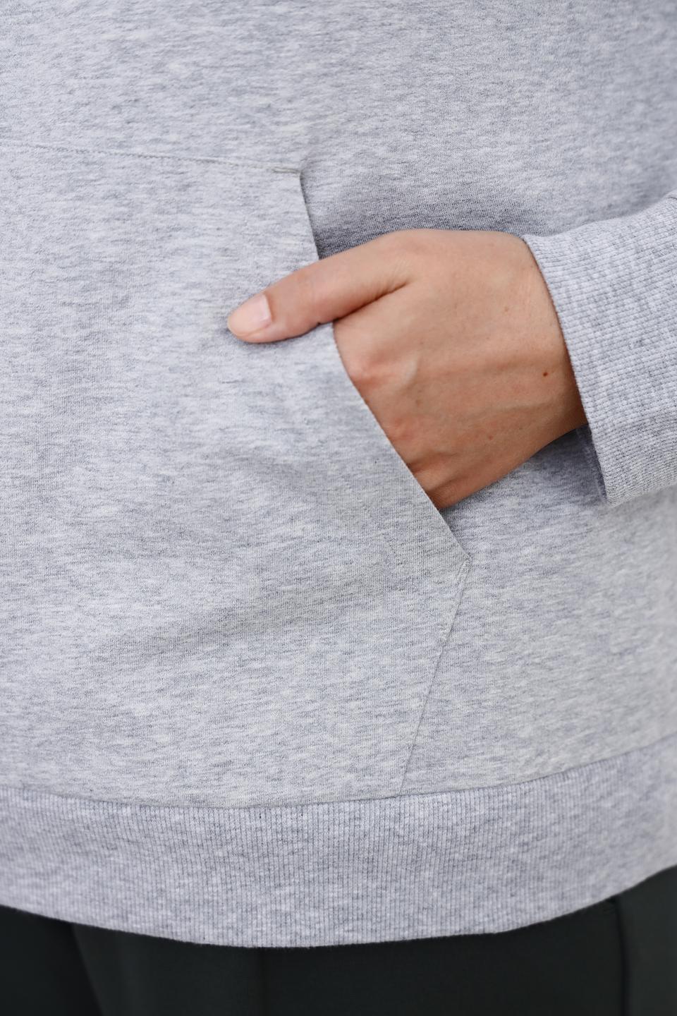 Толстовка Via Appia серая с молнией