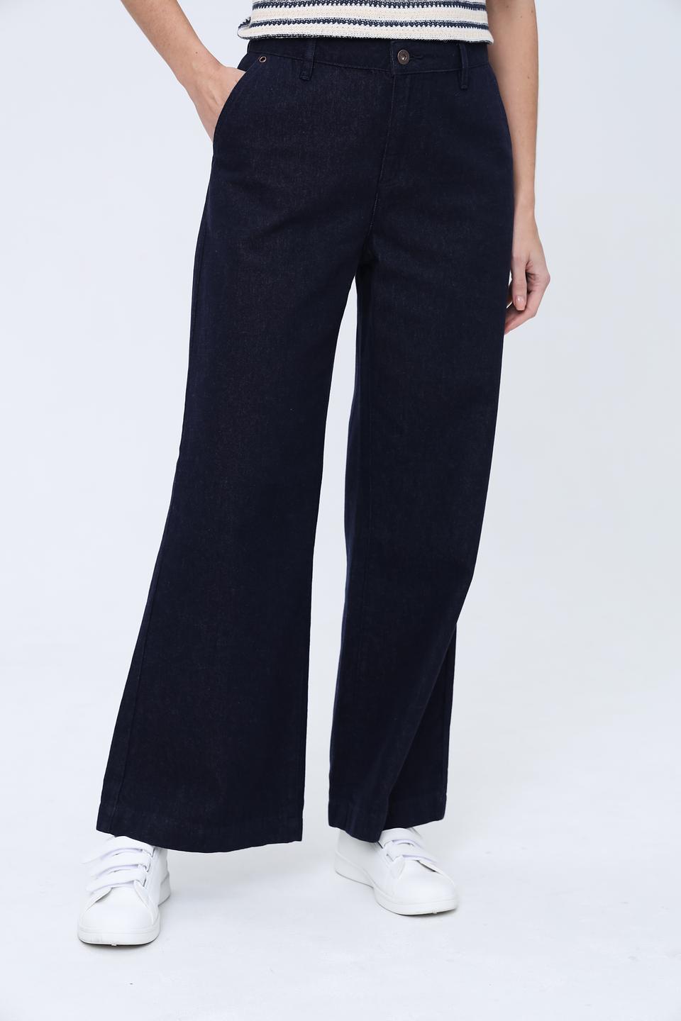 Джинсы клеш Pezzo темно-синие