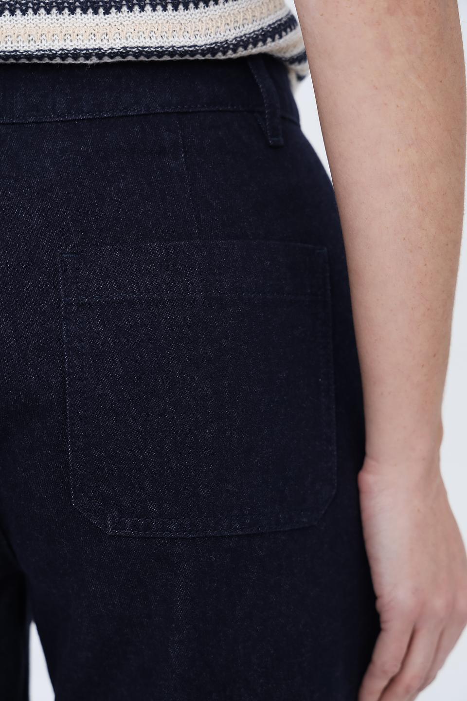 Джинсы клеш Pezzo темно-синие