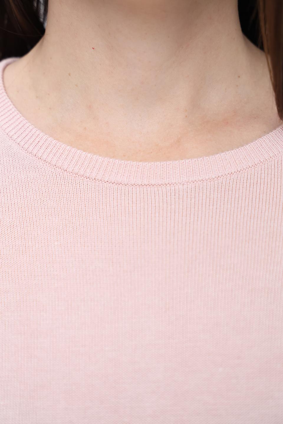 Джемпер Pezzo с коротким рукавом пудровый