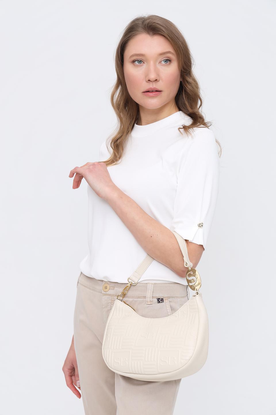 Сумка Sara Burglar стеганая бежевая