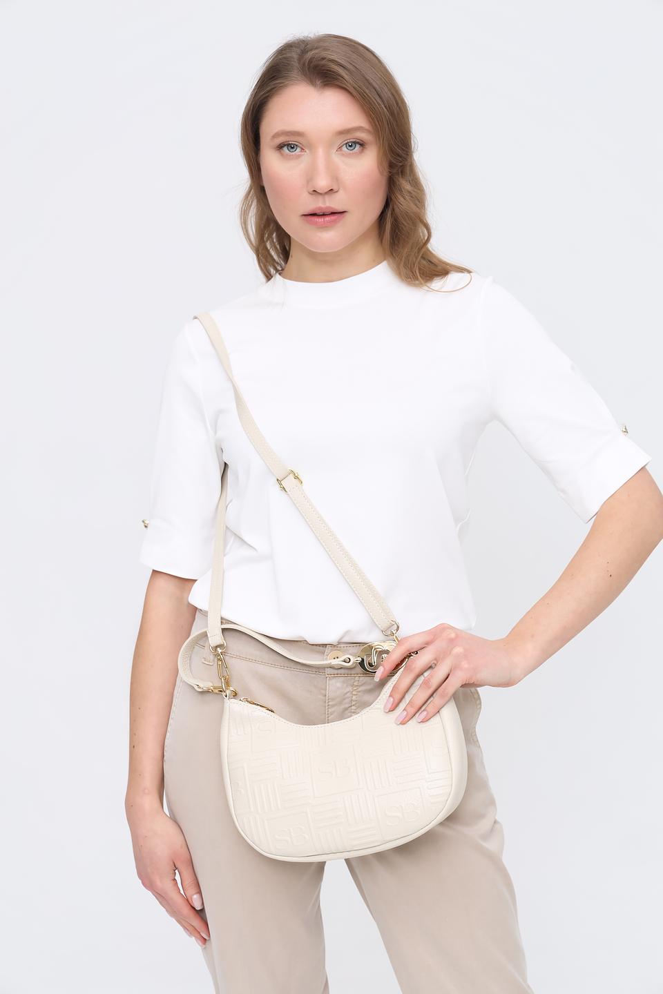 Сумка Sara Burglar стеганая бежевая