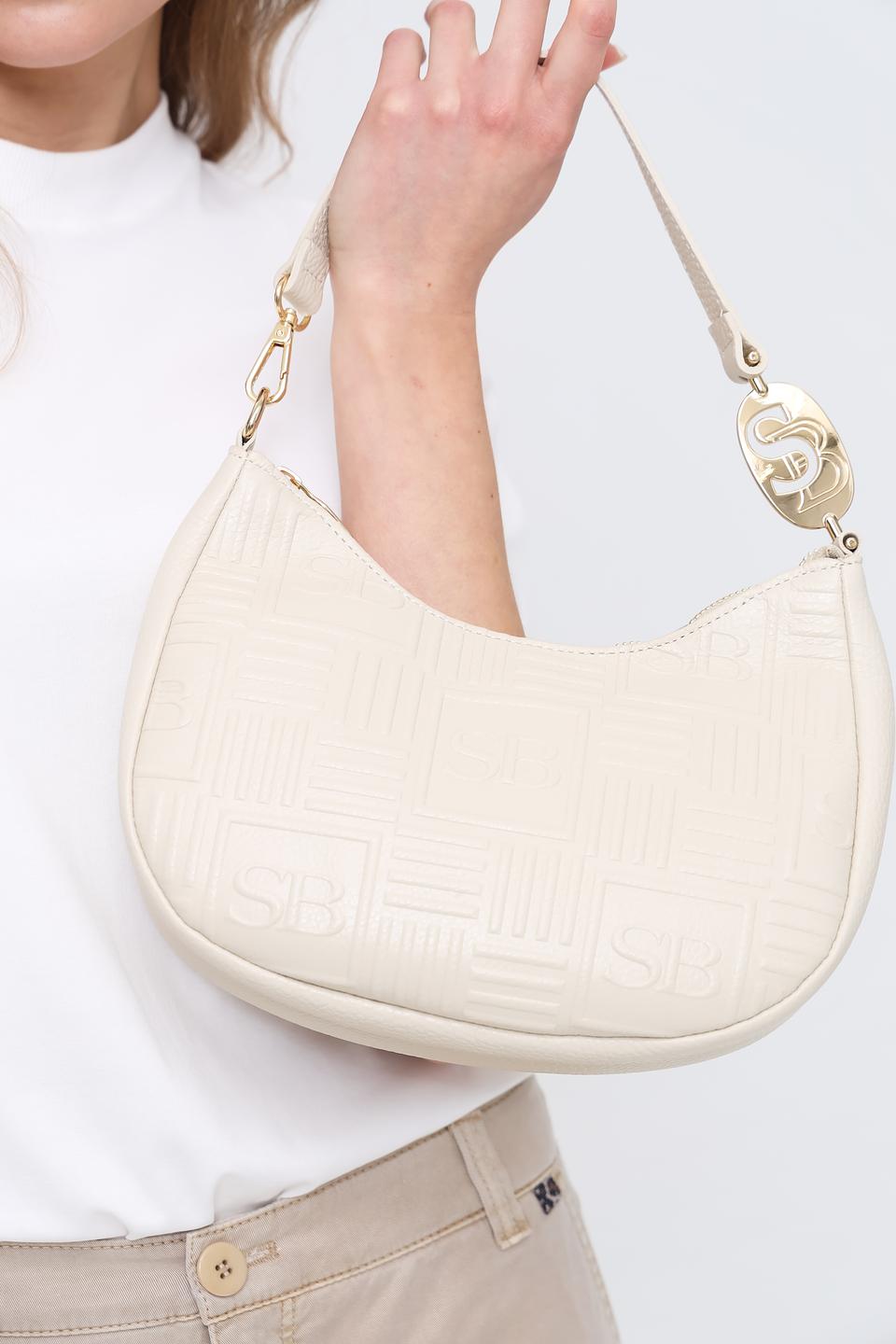 Сумка Sara Burglar стеганая бежевая