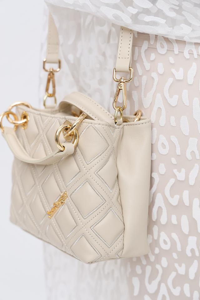 Сумка Sara Burglar стеганая бежевая