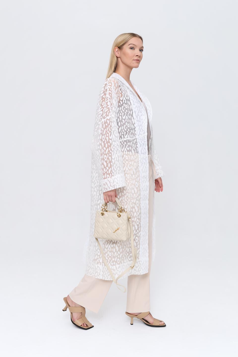 Сумка Sara Burglar стеганая бежевая