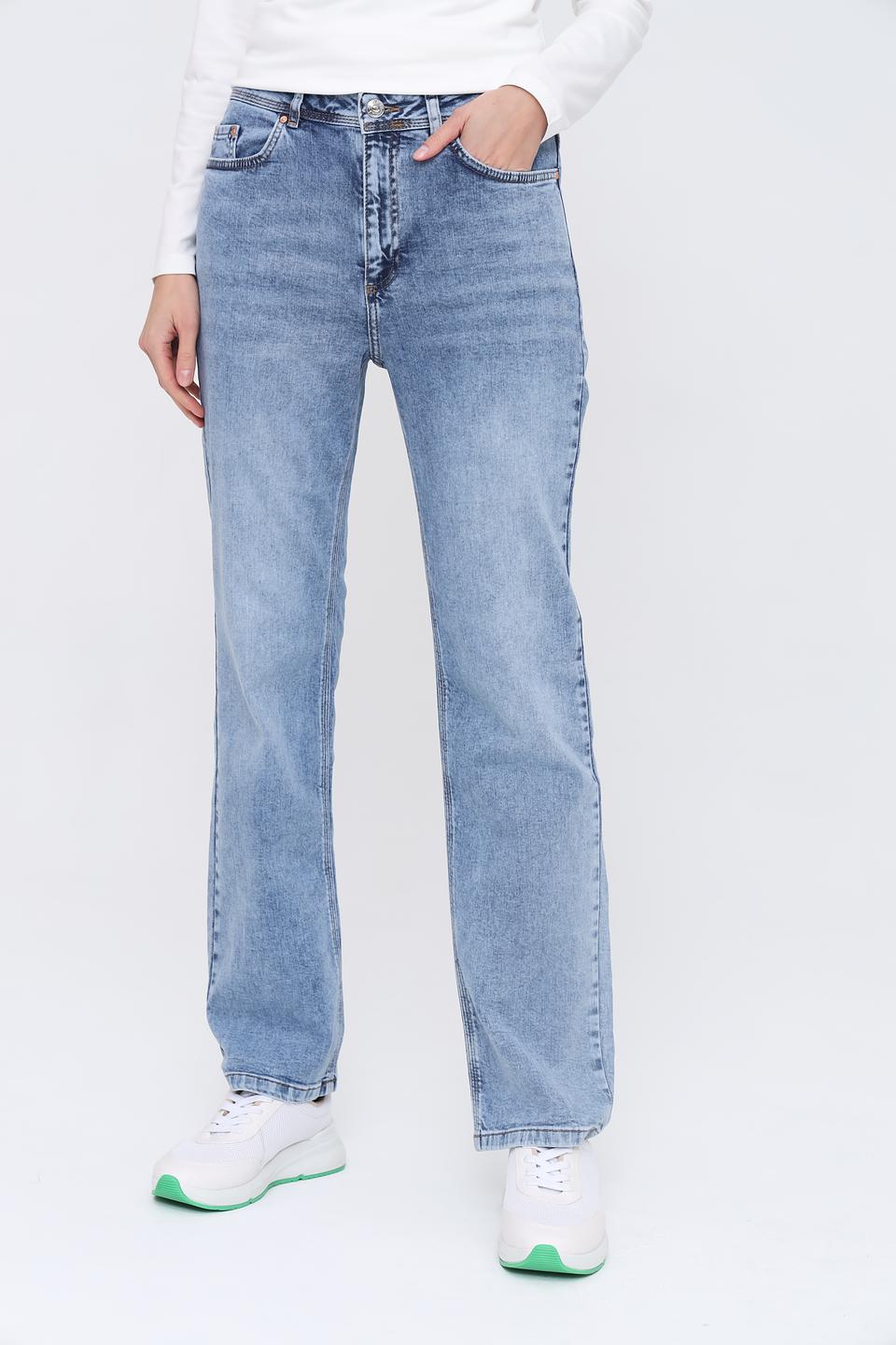 Джинсы Oui прямого кроя голубые