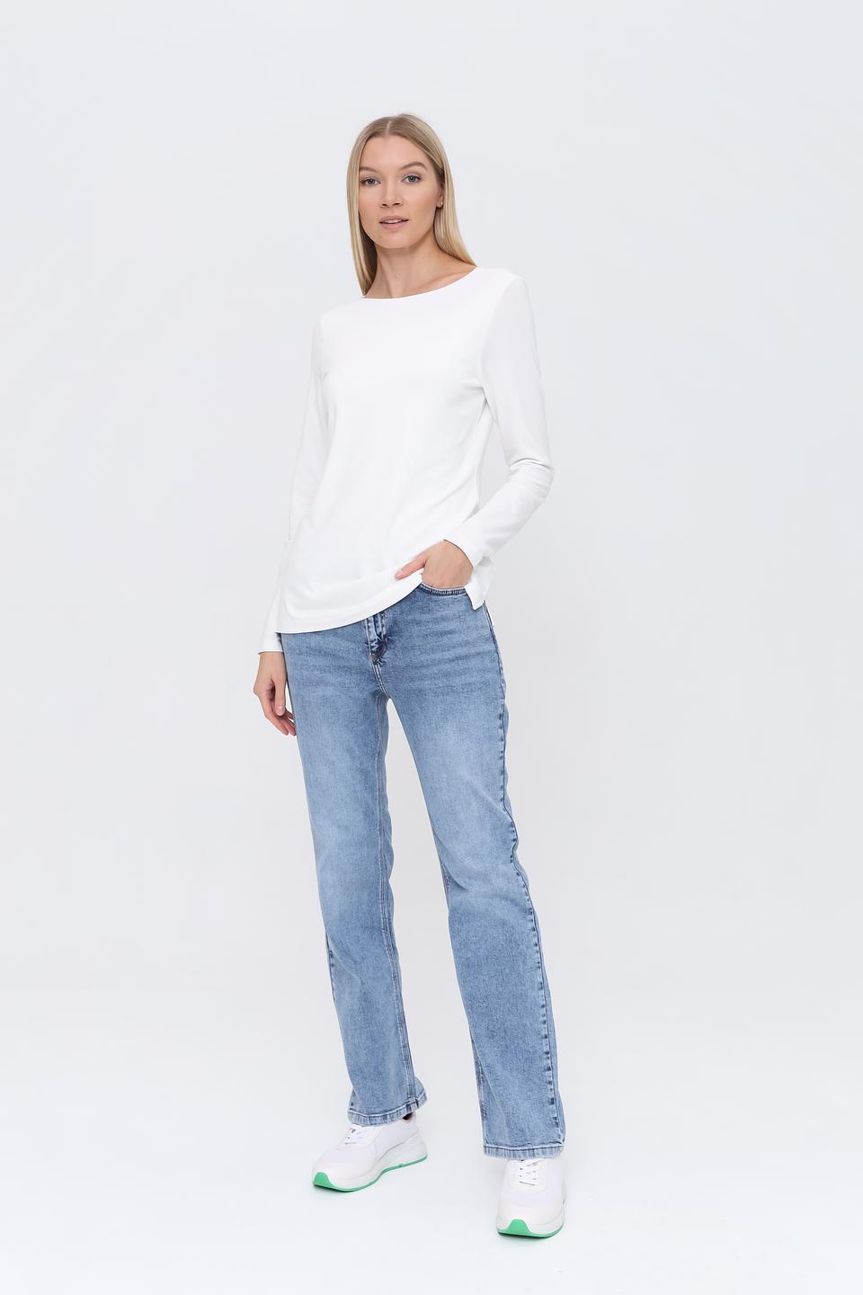 Джинсы Oui прямого кроя голубые