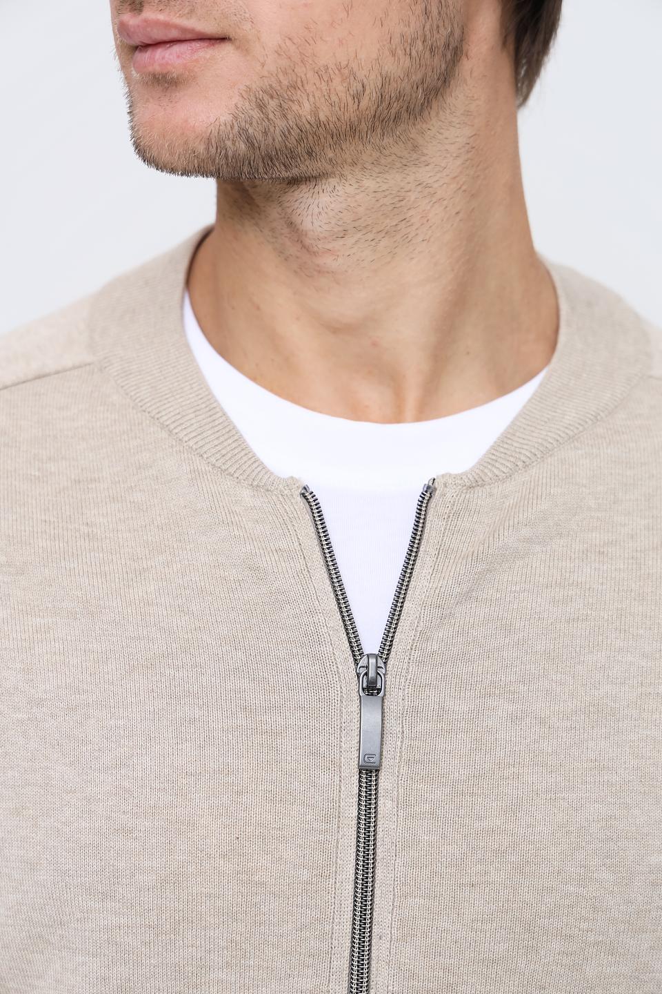 Кардиган Casa Moda на молнии бежевый