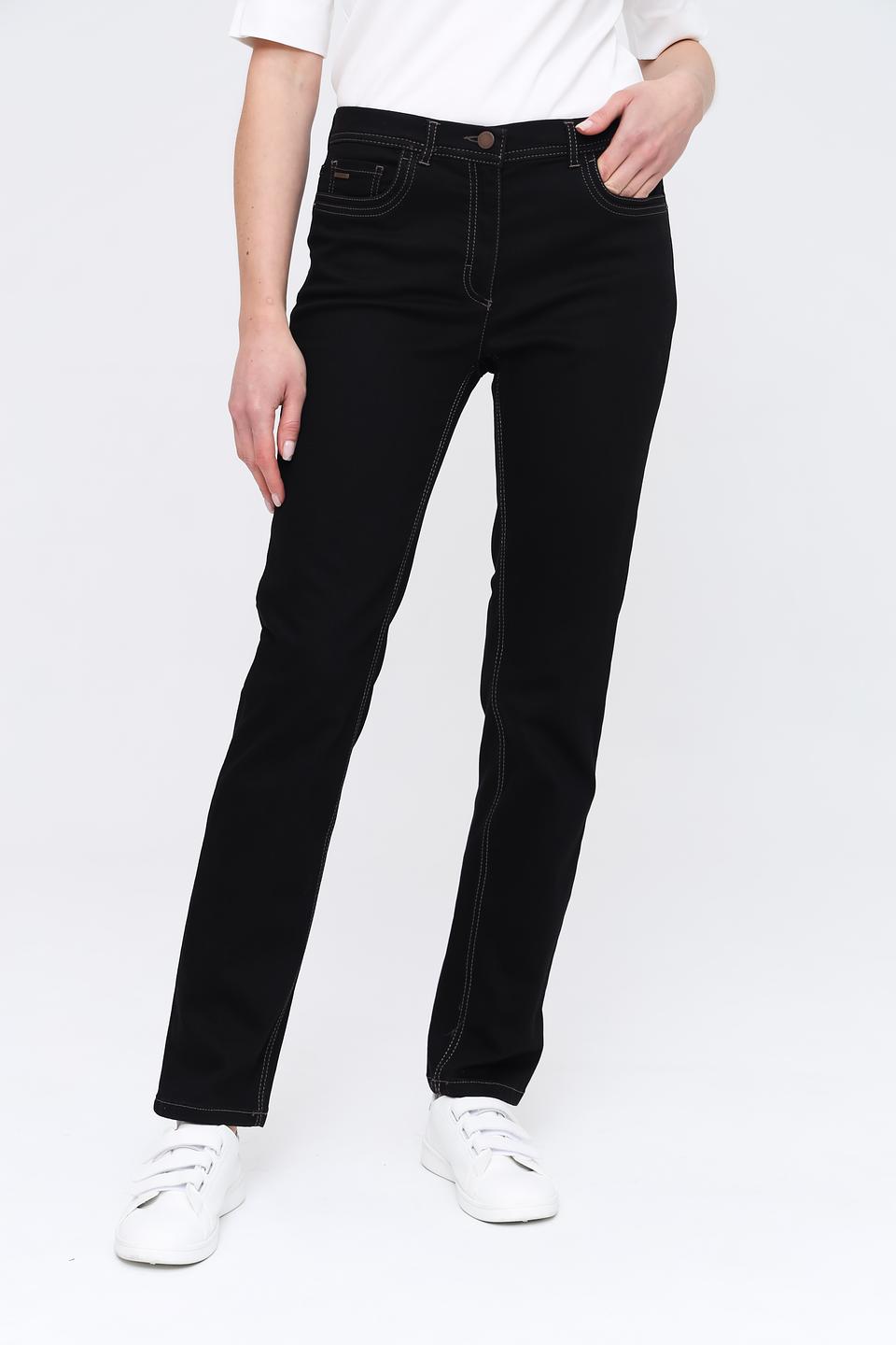 Брюки Zerres с контрастной строчкой черные