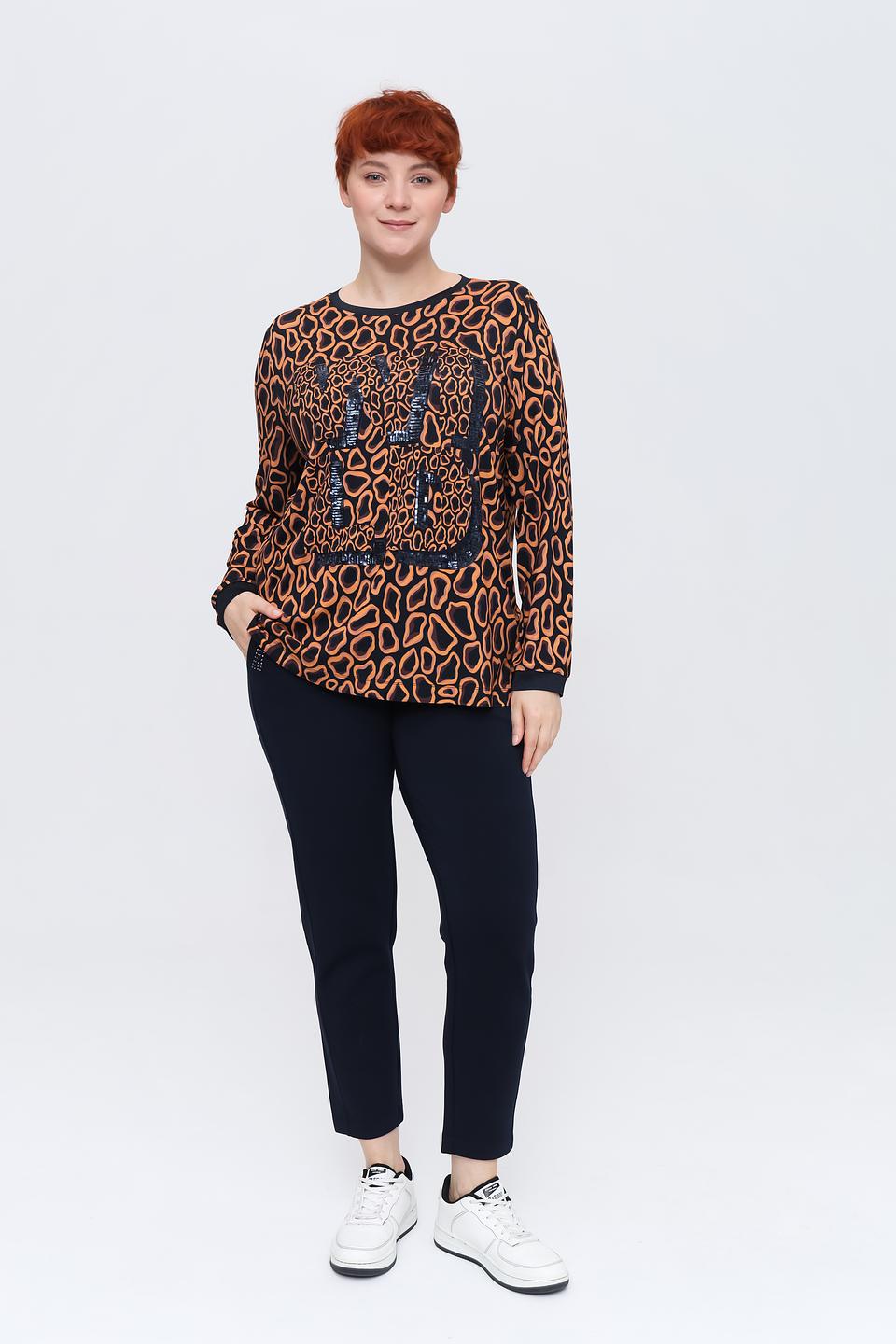 Брюки Frapp кюлоты темно-синие