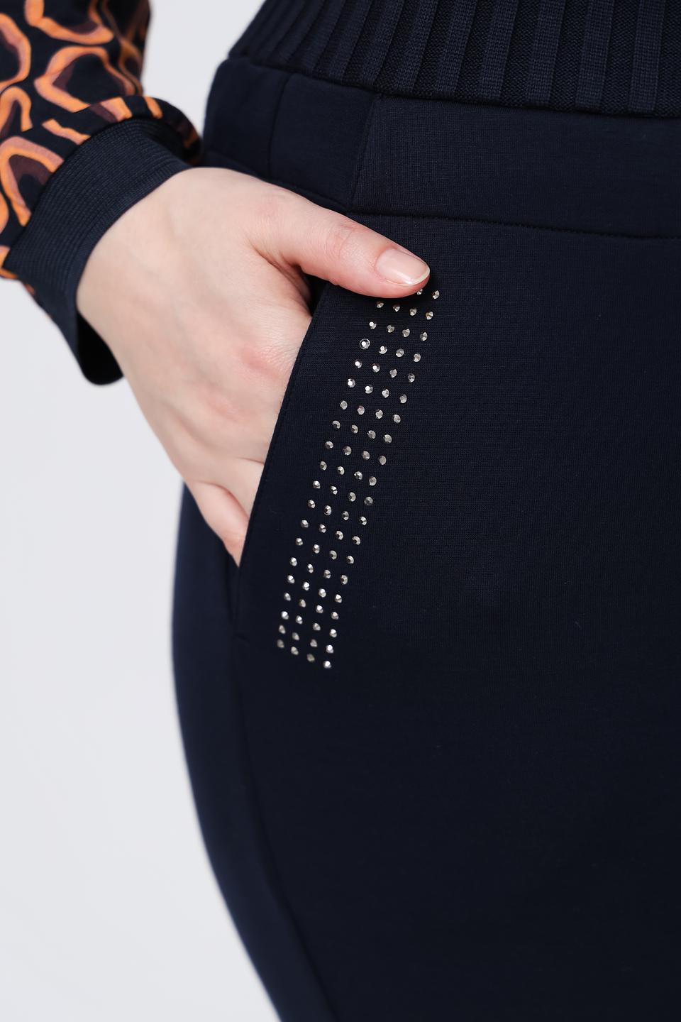 Брюки Frapp кюлоты темно-синие