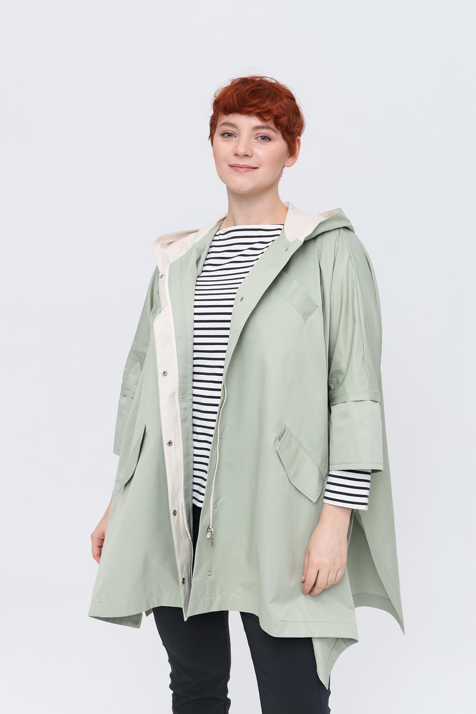 Плащ Beatris оверсайз мятный