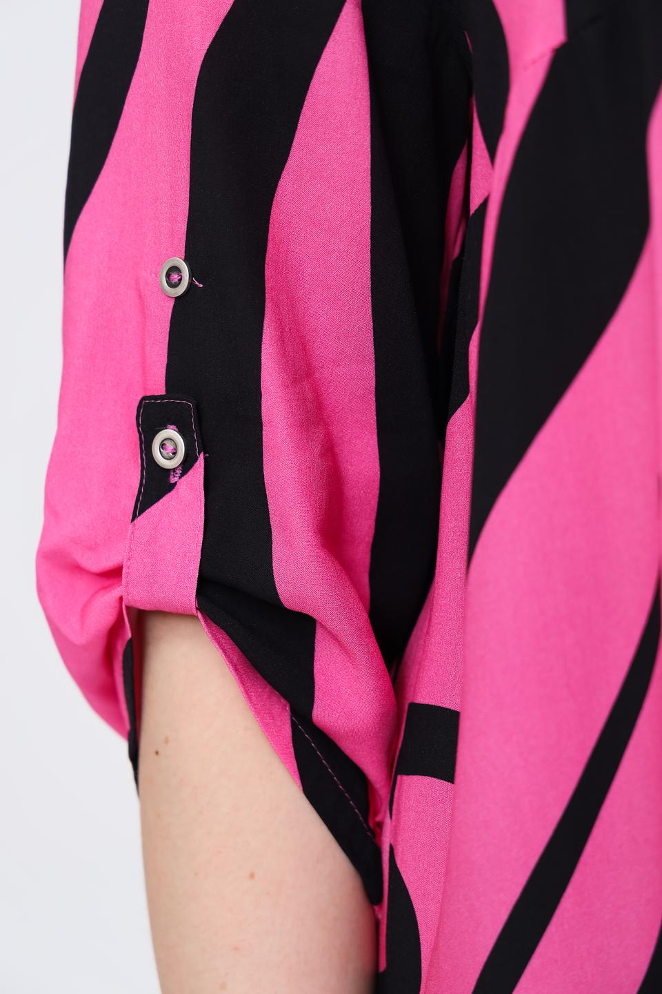 Блуза Doris Streich с принтом фуксия