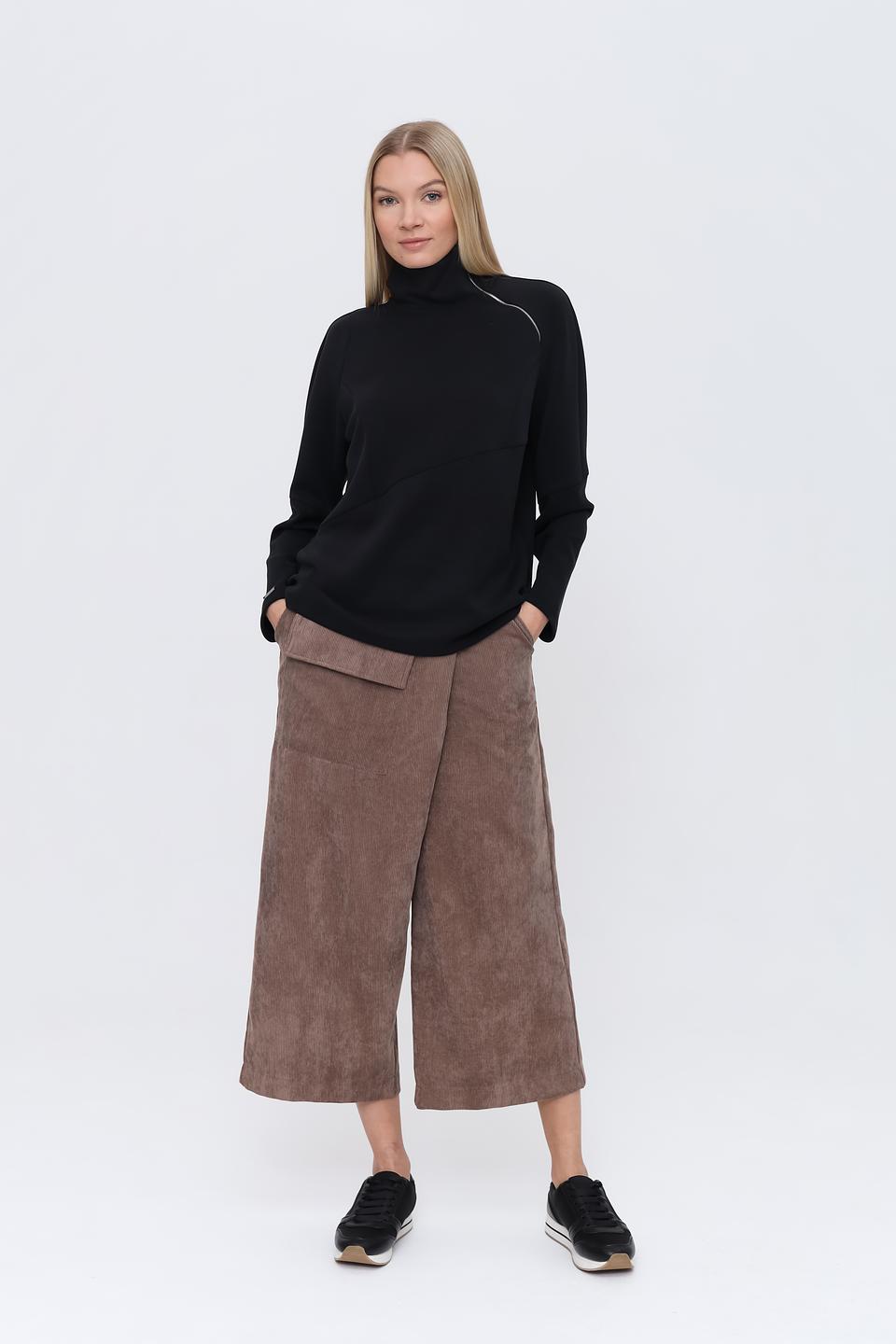 Брюки кюлоты Beatris коричневые