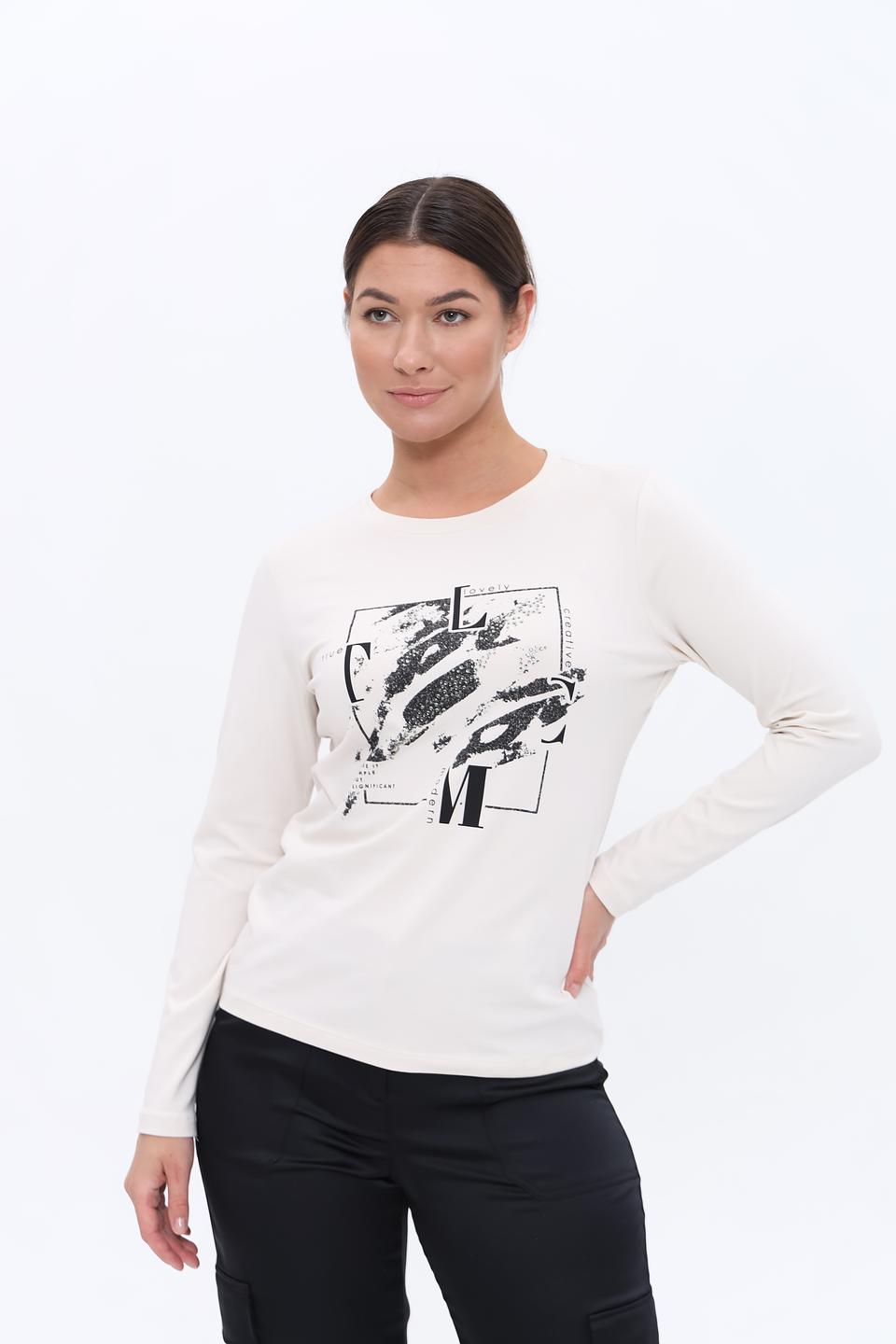 Лонгслив Lecomte с принтом