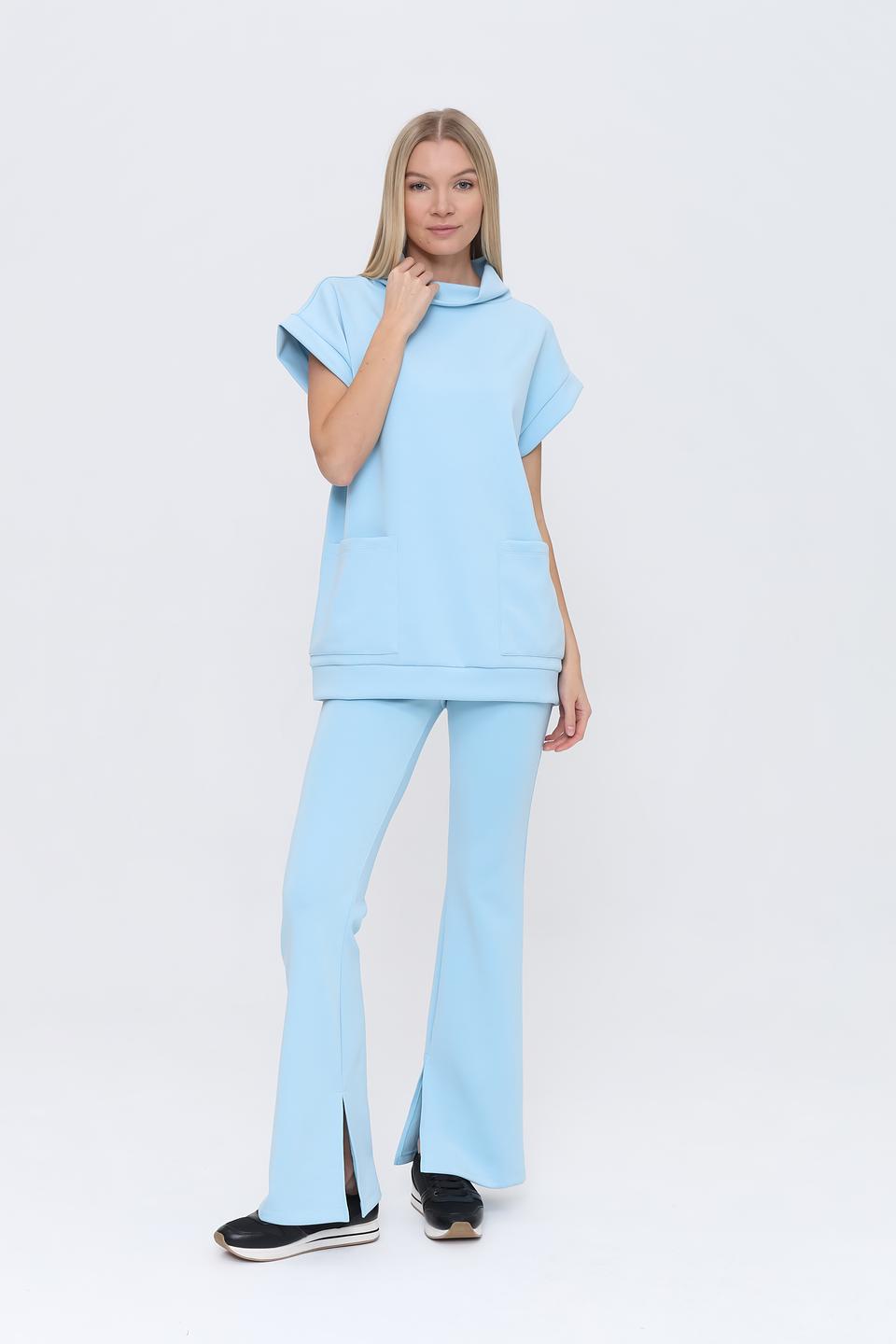 Брюки Beatris клёш голубые