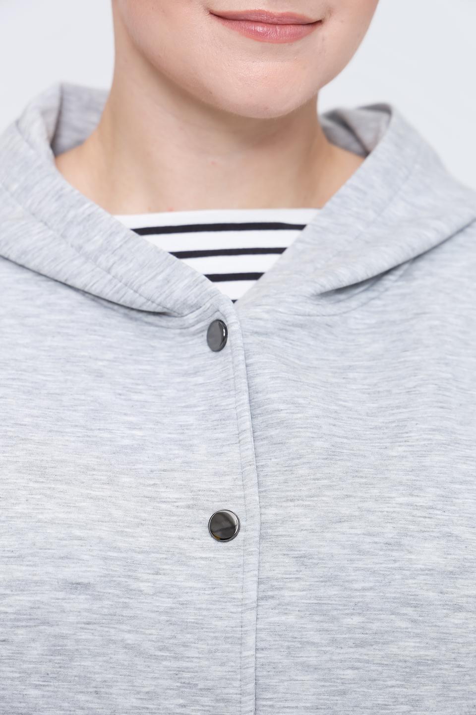 Жакет Via Appia с капюшоном серый