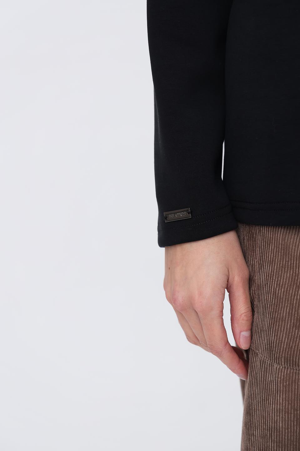 Водолазка Beatris с молнией чёрная