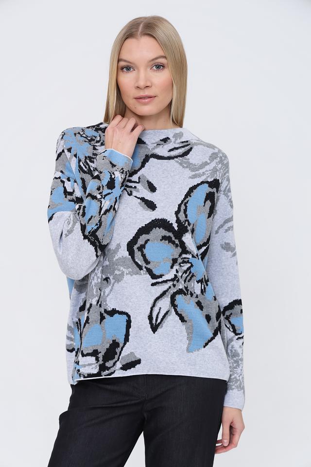 Пуловер Monari с цветочным принтом