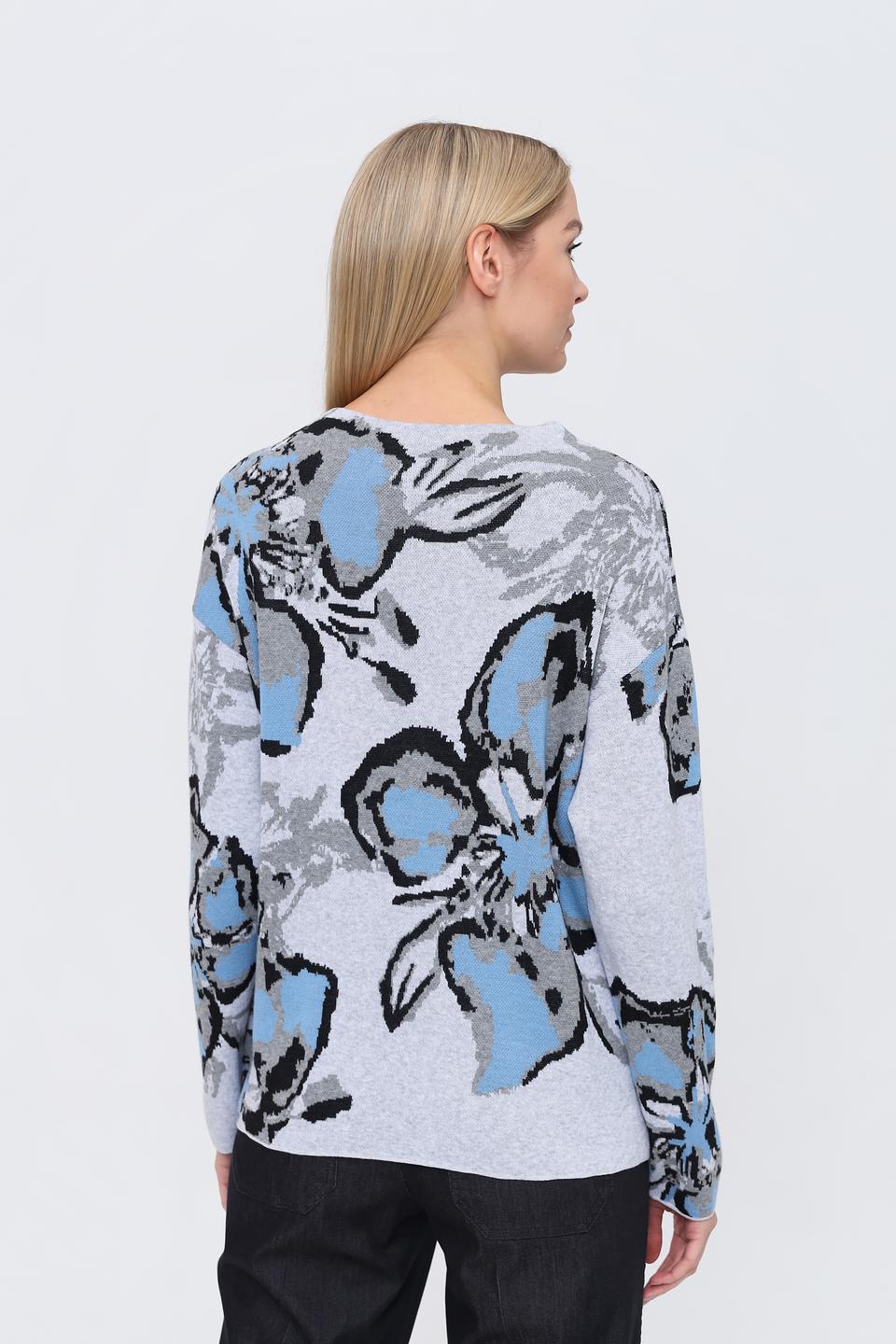 Пуловер Monari с цветочным принтом