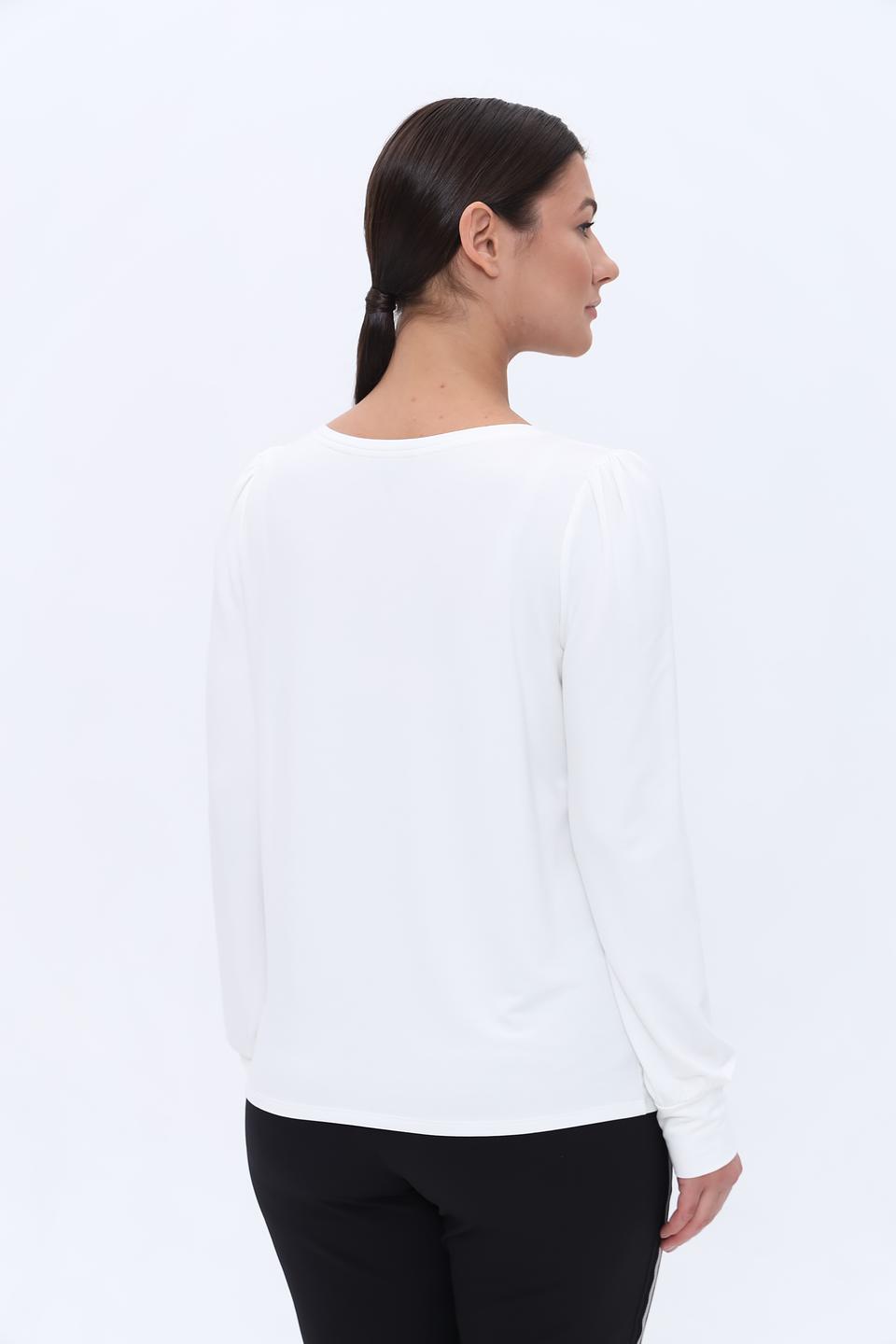 Лонгслив Monari с принтом Catwalk белый