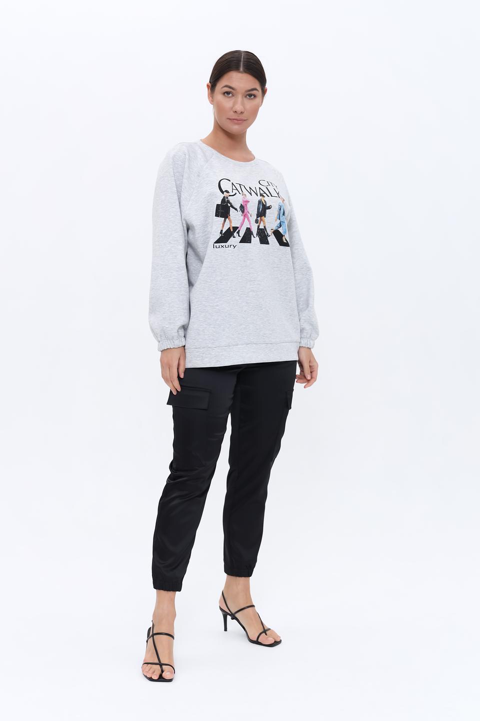 Пуловер Monari с принтом "Catwalk"