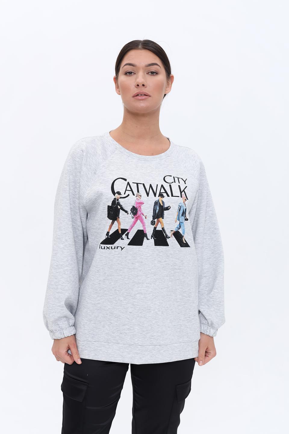 Пуловер Monari с принтом "Catwalk"