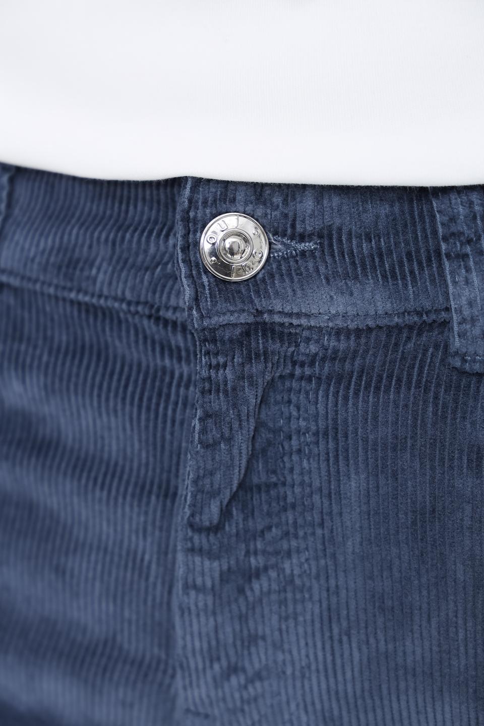 Брюки вельветовые Oui синие