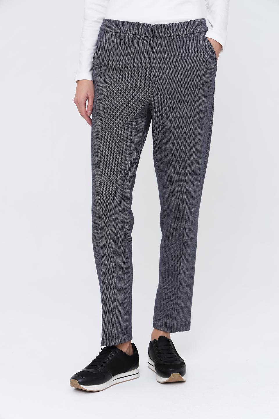 Брюки трикотажные Oui серые