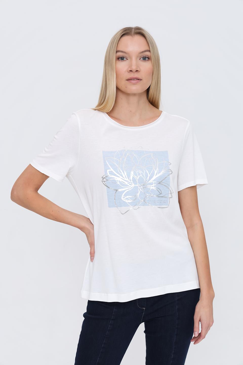 Футболка Oui с цветочным принтом