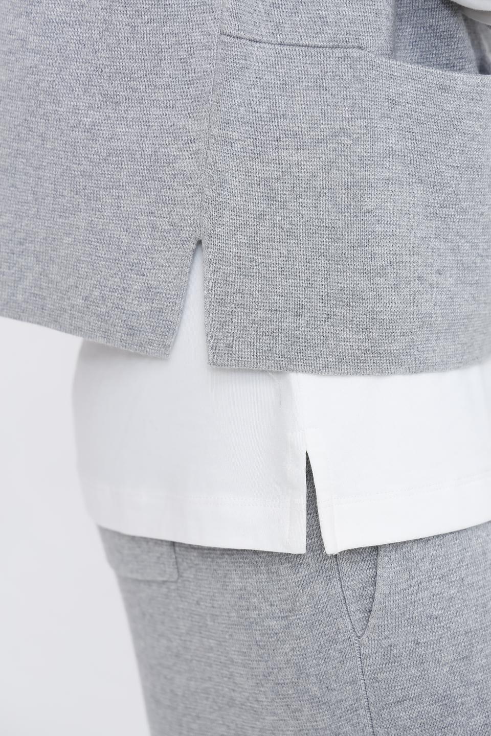 Жилет Oui серый меланж