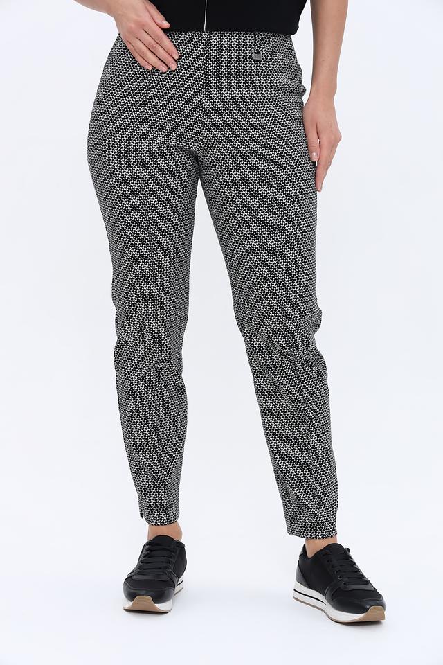 Брюки Bianca с принтом чёрно-белый