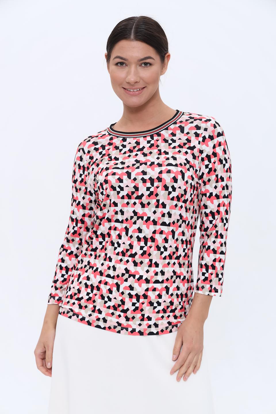 Лонгслив Bianca с геометрическим принтом