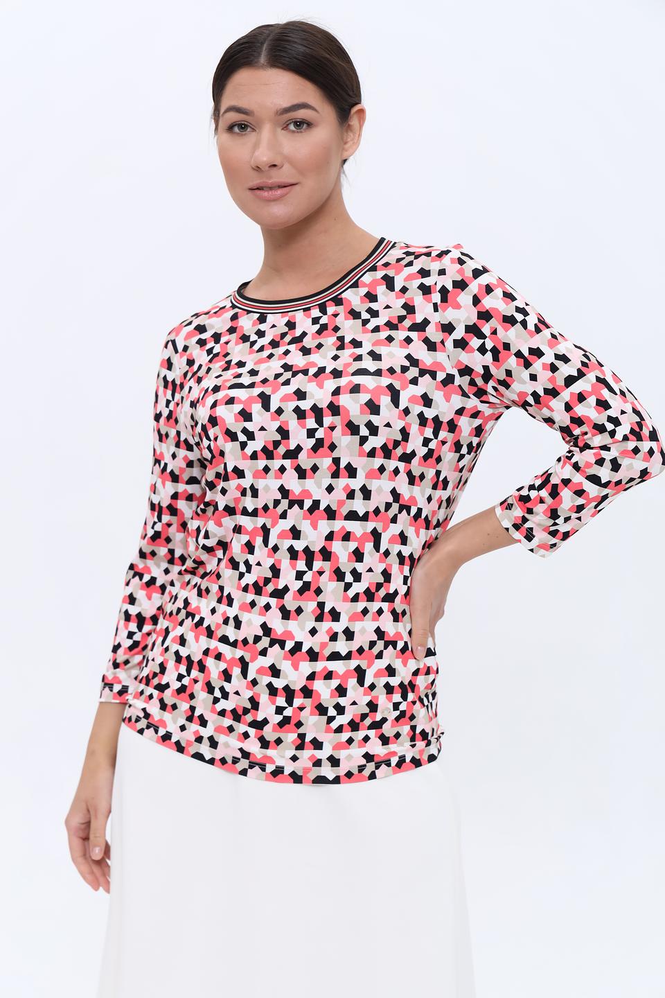 Лонгслив Bianca с геометрическим принтом