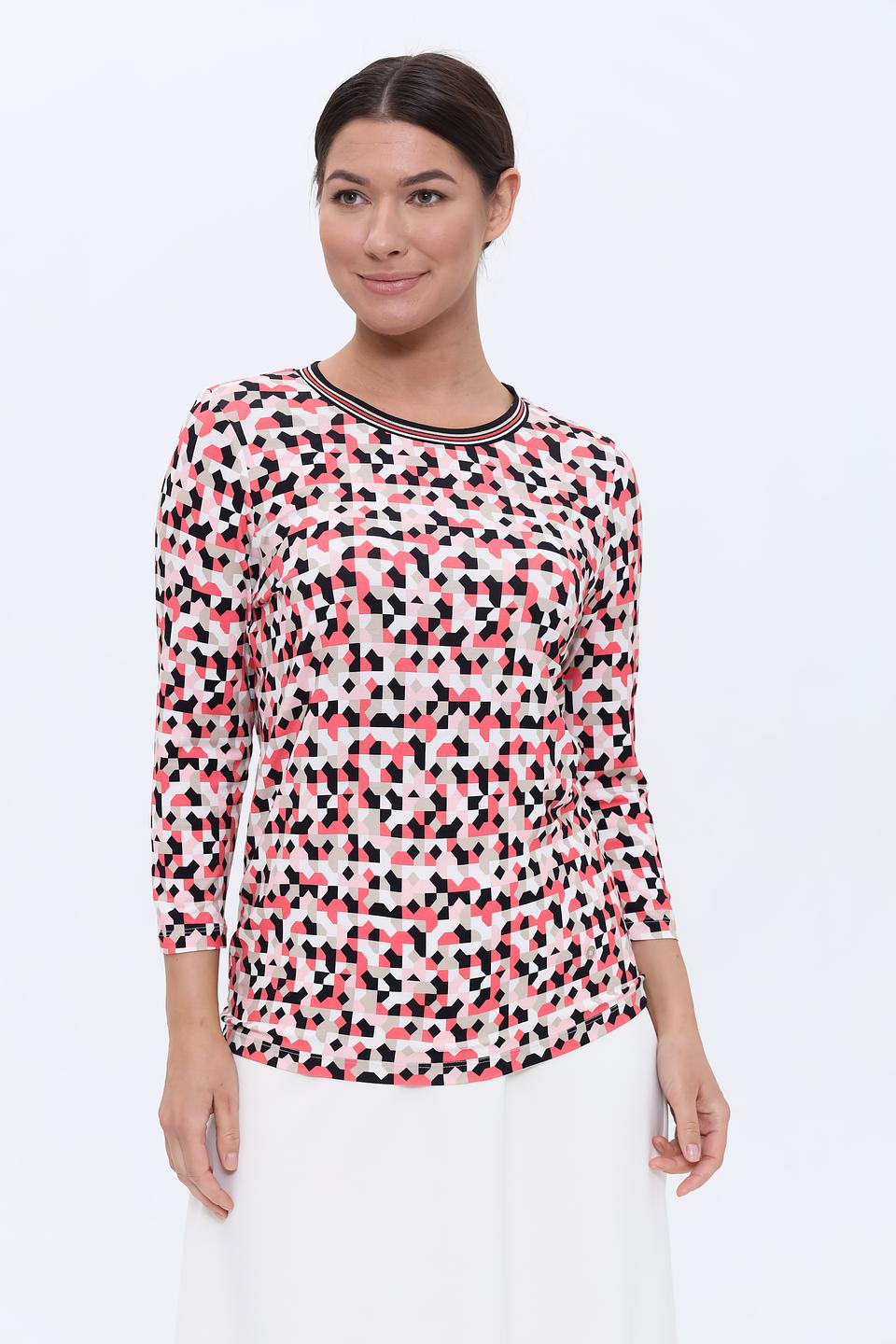 Лонгслив Bianca с геометрическим принтом