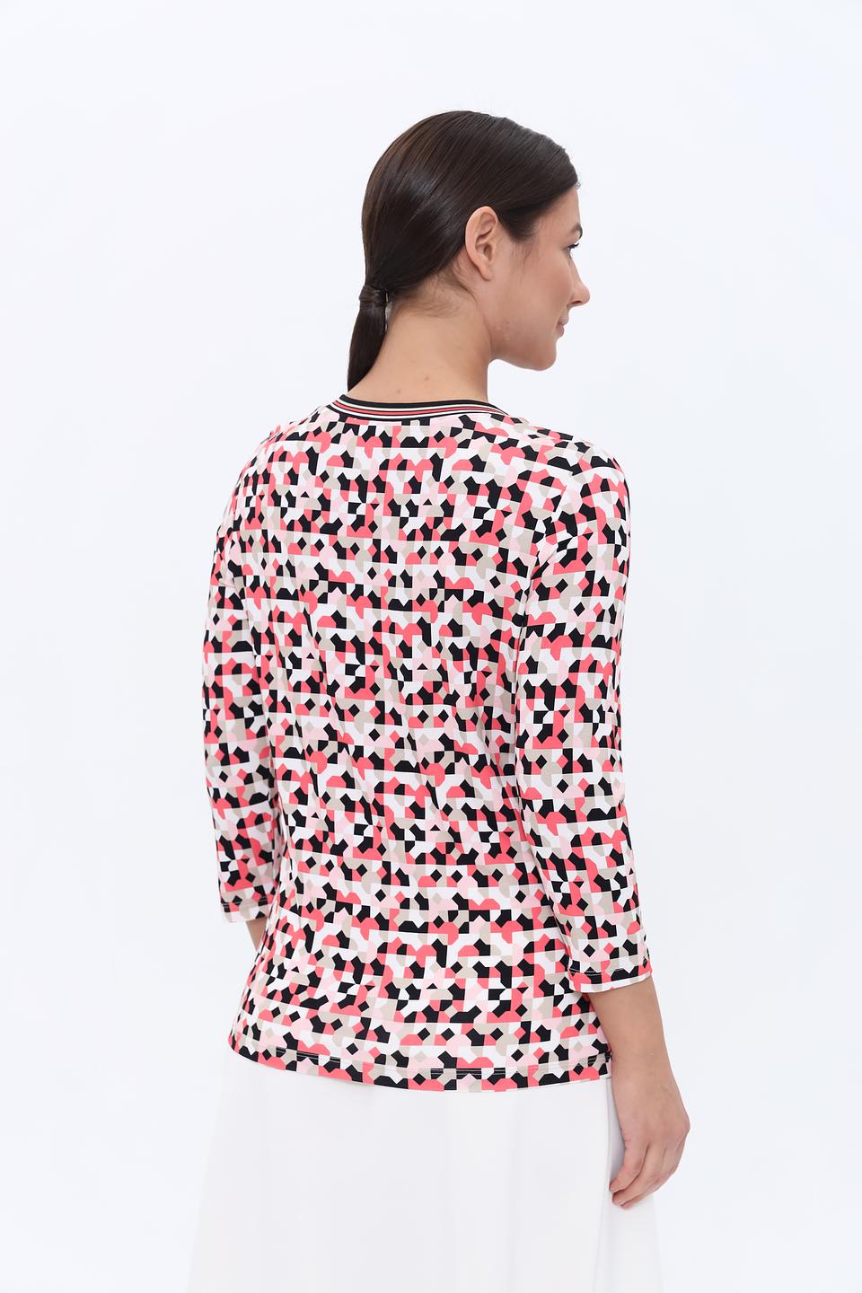 Лонгслив Bianca с геометрическим принтом