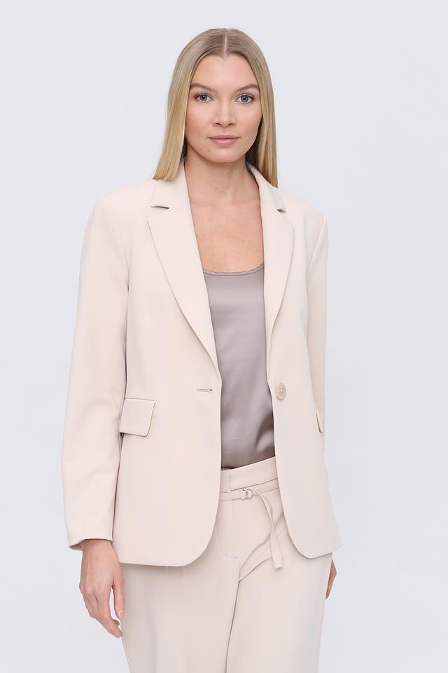 Жакет Bianca приталенный бежевый