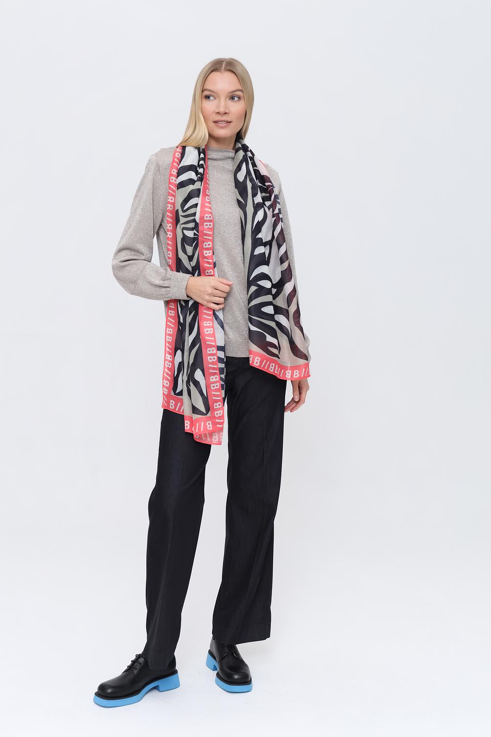 Шарф Bianca с принтом зебра