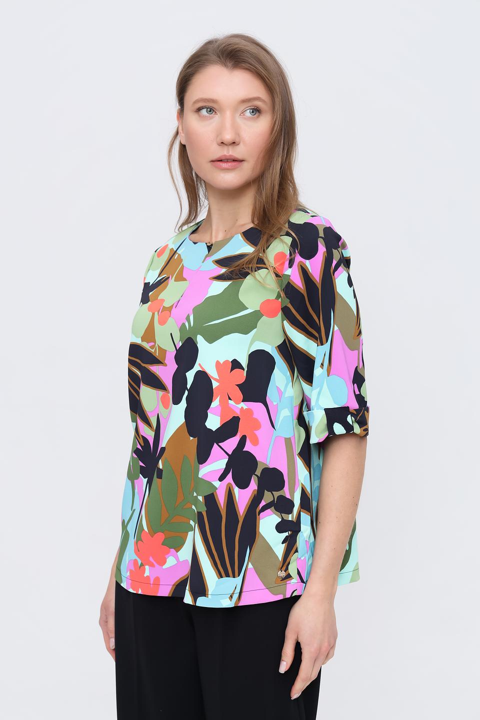 Блуза Marc Cain с цветочным принтом