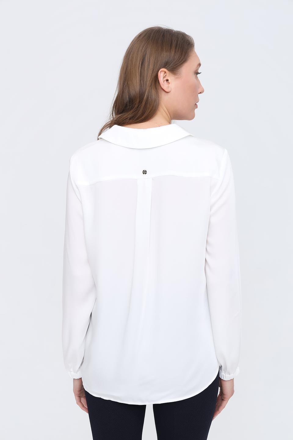 Блуза Marc Cain белый с V-образным вырезом