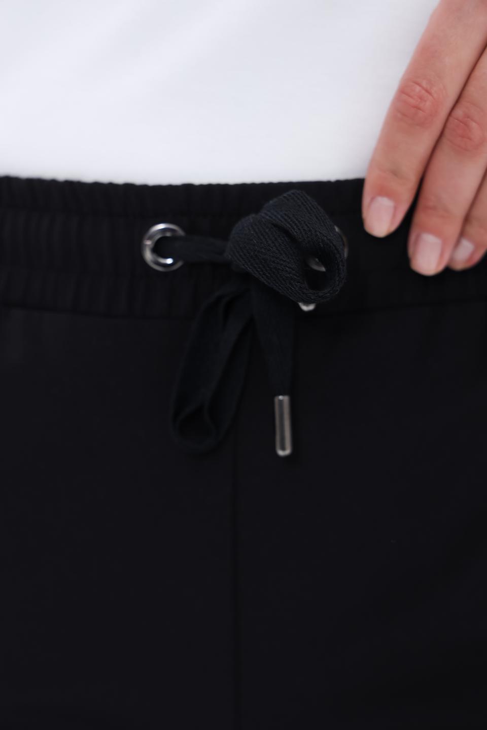 Брюки Monari чёрные с полосой