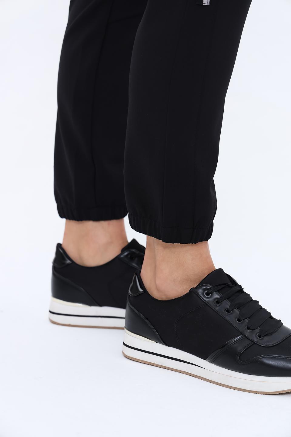 Брюки Monari чёрные с полосой