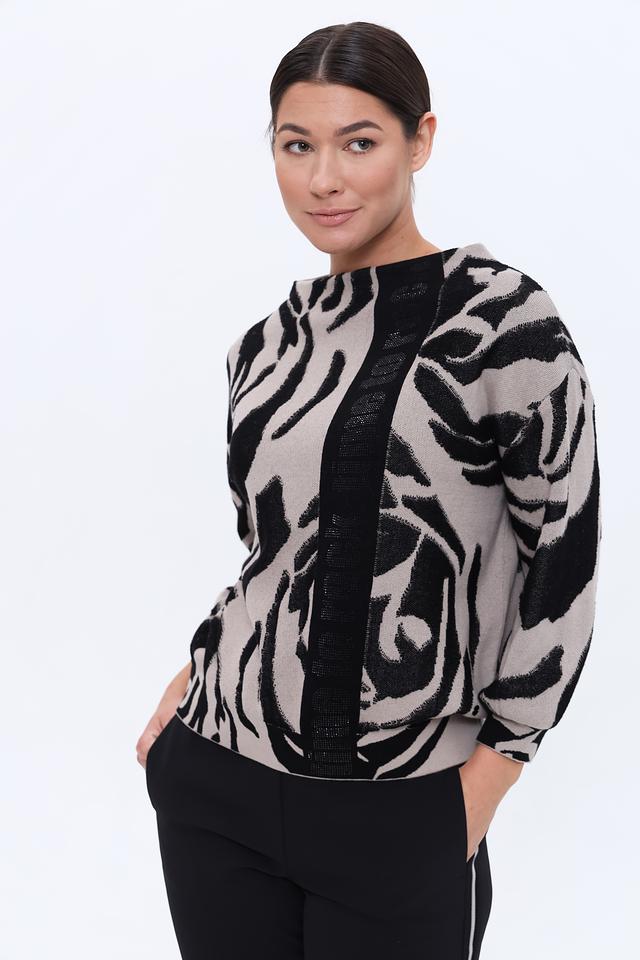 Пуловер Monari принт зебра