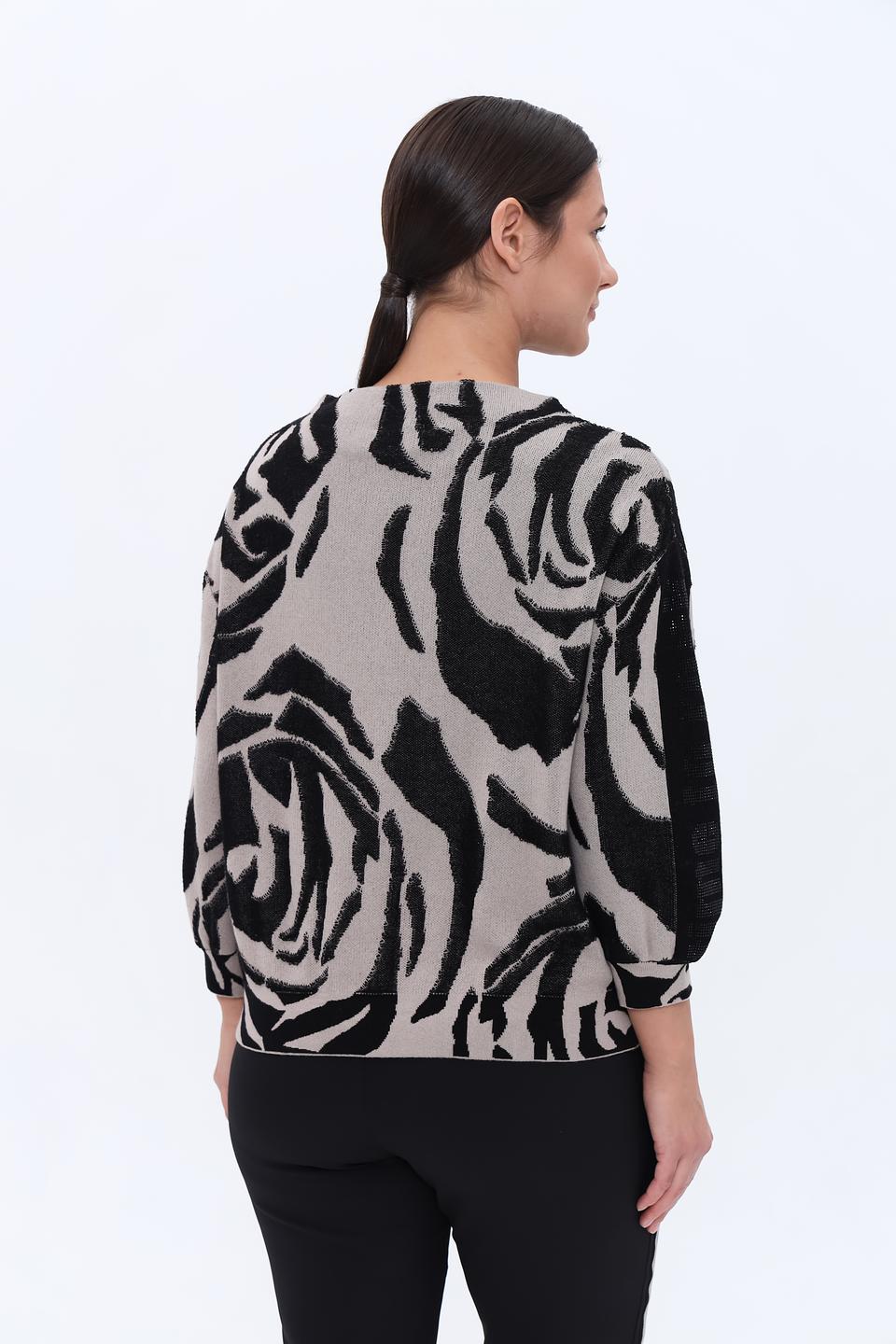 Пуловер Monari принт зебра