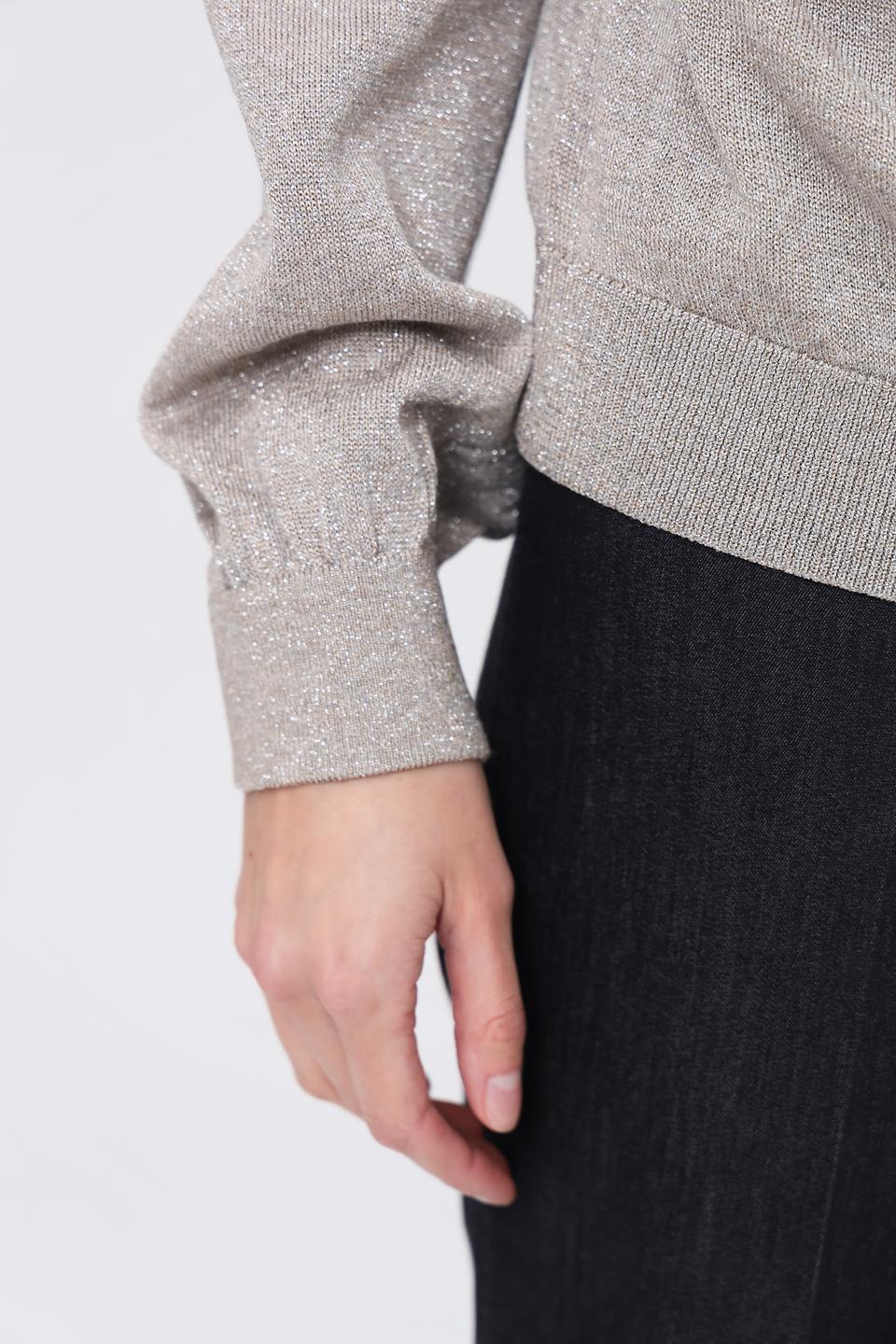 Пуловер Monari с блеском бежевый