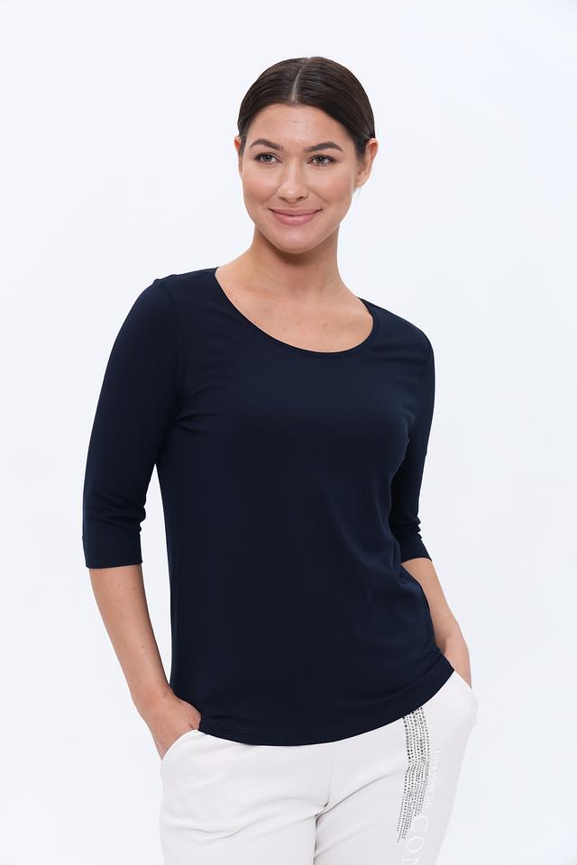 Лонгслив Bianca тёмно-синий
